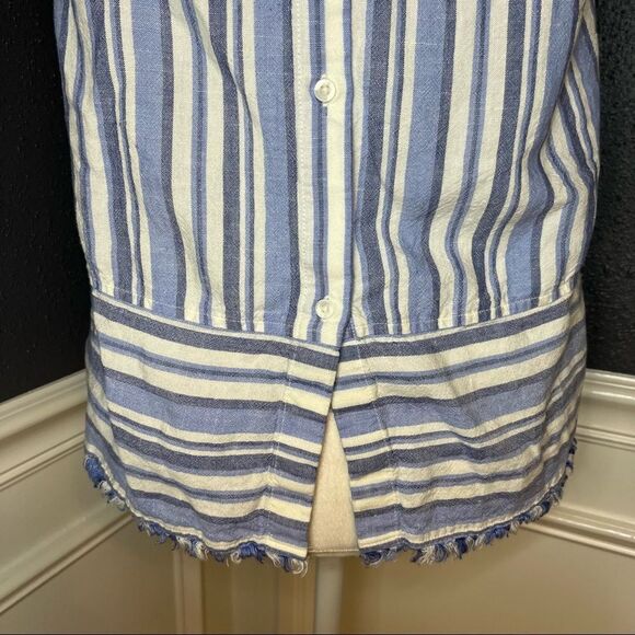 Cloth and Stone Striped Blue Halter Tank Top - Picture 11 of 12
